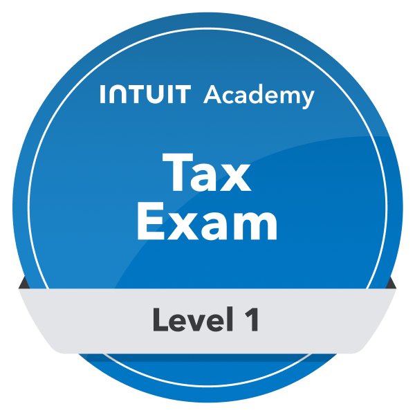 intuit academy tax exam level 1.1